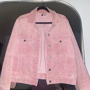 H&M Divided corduroy pink jacket size 12